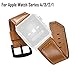Produktbild LCLrute Kompatibel für Apple Watch Series 4, 3, 2, 1 Armband,Lederband mit Metallschnalle 38 / 40MM