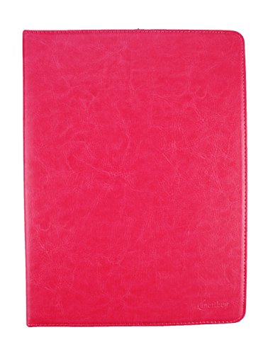 Emartbuy Medion LifeTab P9701 9.7 Zoll Tablet PC Universal ( 9 – 10 Zoll ) Hot Rosa PU Leder Multi Angle Exekutiv Folio Mappen Kasten Abdeckung Rosa Innenraum mit Kartensteckplätze + Eingabestift - 2