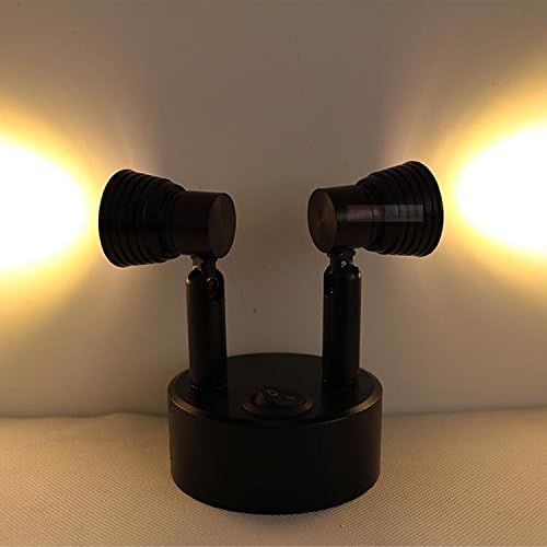 Charging style LED Spotlight charging lamp counter display lamp jewelry counter bedroom study light fun black SD70 lo9 ( Size : Warm light )