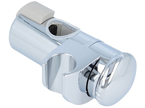 tecuro Universal - Gleiter Schieber Brausehalter für Wandstange Ø 25 mm chrom