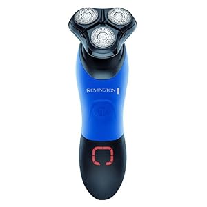 Remington XR1450 Hyperflex Aqua Plus Rotary Electric Shaver - Black/Blue - Image 2