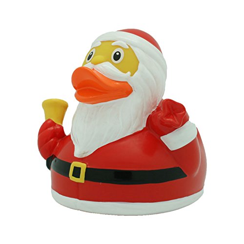 LiLaLu 8,5 cm Santa Duck Spielzeug (Mehrfarbig) - 3