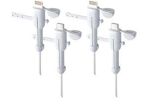 BQRKOTM 4 Pezzi Proteggi Cavo Cellulare, Proteggi Caricatore per iphone, Gel di Silice Protezione Cavo Caricabatterie con Copertura Antipolvere, 2 in 1 Simpatico Protezion Cavo (Bianco)