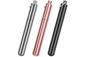 Slege Portapillole Alluminio Portatile,Porta Pillole Portachiavi,Tubo Stoccaggio Sigillo(3 pez),Tubo collegamento ermetico,viaggi Impermeabile organizer Medicinali,Doob di Tubo