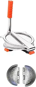 Maha creation Stainless Steel Puri Press with 2 gujiya Mould