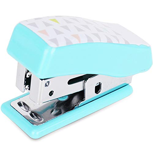 Preisvergleich Produktbild Mini-Cartoon-Handpapierheftgerät mit Heftklammern für Kinder, Grün