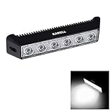 LED de ALTA CALIDAD: Adopta 6pcs Epistar LED de alta intensidad de 3W. Uso más prolongado, comparativamente más brillante que las luces normales, vida útil de hasta 50000 horas