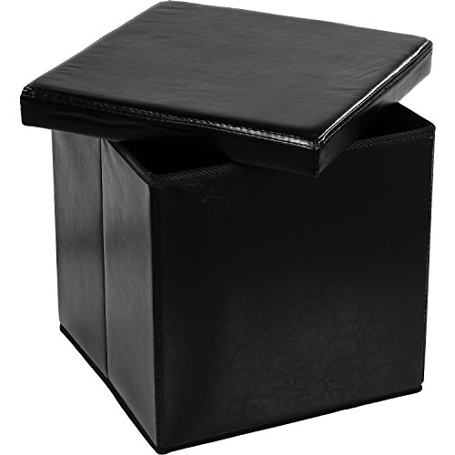 STILISTA® Sitzwürfel „CUBE“, 38x38x38cm, Faltbox aus MDF + Kunstleder, Sitzbox faltbar, 10 Farbvarianten, Sitzhocker 3 Jahre Garantie - 3