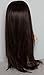 22" Ladies 3/4 Half Fall Wig - Straight Style - Dark Brown / Dark Auburn Highlights #4H33 - High Quality Kanekalon Synthetic Fibre - Clip in Hair Piece - Looks and Feels Like Real Hair - 250g by Elegant Hair