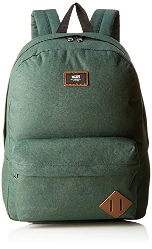Vans Old Skool II mochila Poliéster Verde - Mochila para portátiles y netbooks (Poliéster, Verde, Estampado, Hombres, Bolsillo frontal, Cremallera)