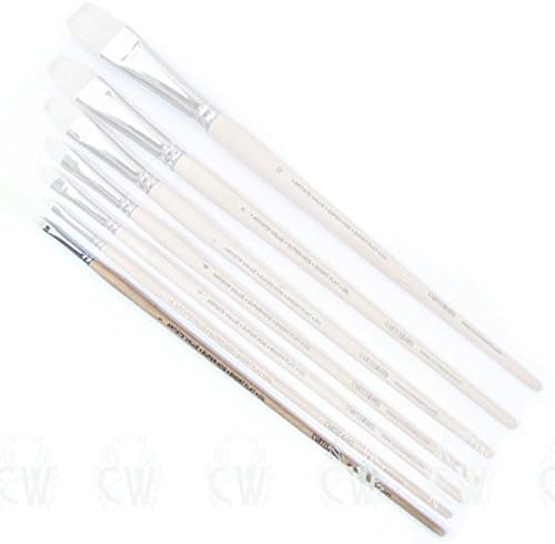 Curtisward Artist Value Super Hog Flat Brush. Artists Hog Hair Brush. Brush Size 1