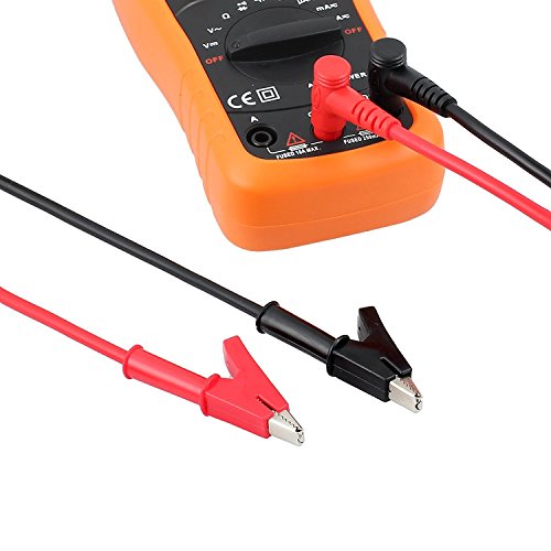 Multimeter Messleitungen Test Leads 1 Paar 15A 3.3Ft Bananenstecker zu Krokodilklemme Testkabel Test Kabel Sonde für Multimeter 1M 4mm Heavy Duty Multimeter Leads - 2