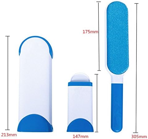 Pet Hair Removal Brush Reusable Dog Hair Hurricane Wizard Pet Fur &amp; Lint Hair Remover Roller With Travel Size Hair Cleaner Brush