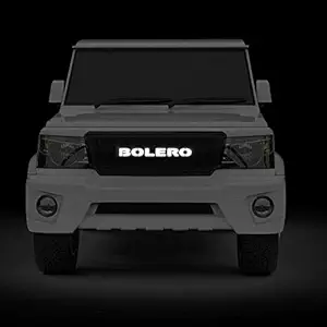 Auto Concept Premium Quality Front Grill With Neon Led Light For Mahindra New Bolero With Alpha Letters.