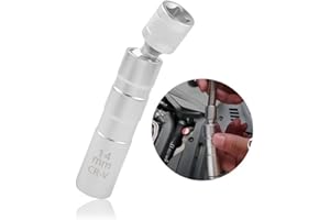 FROGETU Chiave Candela Magnetica 14mm/16mm,Giunto Universale,Parete Sottile 12 Punti 3/8 Pollici Presa per Candela Girevole,Strumenti per la Rimozione della Candela Auto,Riparazione Auto Professionale