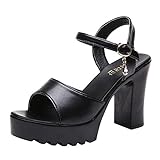 High Heel Sandaletten Damenschuhe Pfennig-/Stilettoabsatz Heels Schnalle Sandalen Sommer Sandalen Flach Lace Up Espadrilles Sommer Chunky Urlaub Sandalen Schuhe Kunstleder/Soli/Rom/Handmade/Keile/Flach Mit Ferse/Peep Toe/ReißVerschluss Typ/1 Paar Damen Sandalen