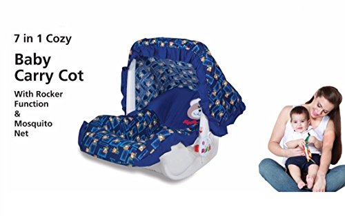 House Of Gifts 7 In 1 Baby Carry Cot With Rocker Function & Mosquito Net (Blue) RS.1599 (57.00% Off) - Amazon House Of Gifts 7 In 1 Baby Carry Cot With Rocker Function & Mosquito Net (Blue) RS.1599 (57.00% Off) - Amazon