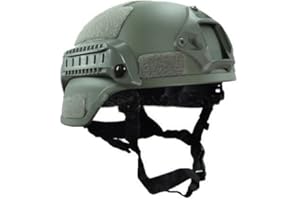 H WORLD EU H mundo compras mich 2000 combate casco protector con carril lateral y montaje NVG follaje verde FG para Airsoft táctico militar Paintball caza