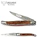 Produktbild LAGUIOLE en Aubrac 12 cm Taschenmesser L0212WIHF Griff Pfefferminzwurzel-Holz, Platine guillochiert, Messer Klinge Backen matt