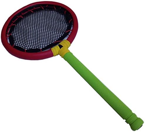 Qebas Outdoor Children Toys Sports Racket Single Shot Catch The Ball The Whole Carbon Fiber Nano Carbon Fiber Li Ning Badminton Racket Handmade Good Ball Flexible Hitting Technology High-performance Racket Playing Durable,Red-AllCode