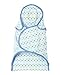 Soothetime Snooze Swaddle Blanket (Blue Polka Dots, 0-3 Months)