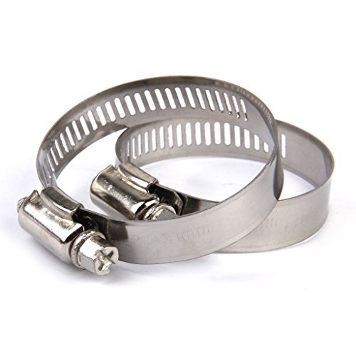 10pcs Einstellbar Kraftstoff Benzin Rohr Schlauchschellen Aus Rostfreiem Federklemme 27 51mm - 2