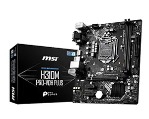 MSI H310M PRO-VDH Plus for 9th Gen / 8th Gen Intel Core / Pentium Gold/Celeron Processors for LGA 1151 Socket (D-Sub DVI HDMI Onboard Graphics Micro ATX Motherboard)