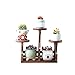 Produktbild WODO Holz Blumenständer, Topfblumen Sukkulenten Kräutertöpfe 3 Schichten Display-Ständer Innen- und Terrasse Balkon Mini Blumenregal 29L × 10W × 28H (cm)