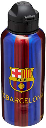 Alusport Bottles FCB Messi Modelo II Botella Deportiva de Aluminio, Hombre, Rayado, 0.4 l