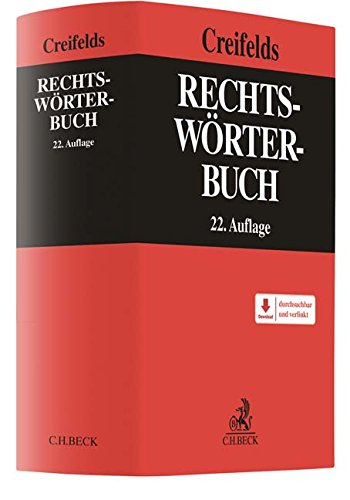 Preisvergleich Produktbild Rechtswörterbuch