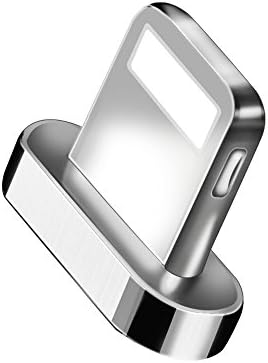 Magnetic Charger Wire for Samsung &amp; Iphone Apple USB Charging Adaptor for Smart Phones and Tablets (Magnetic USB Connector Only, Apple Lightning)