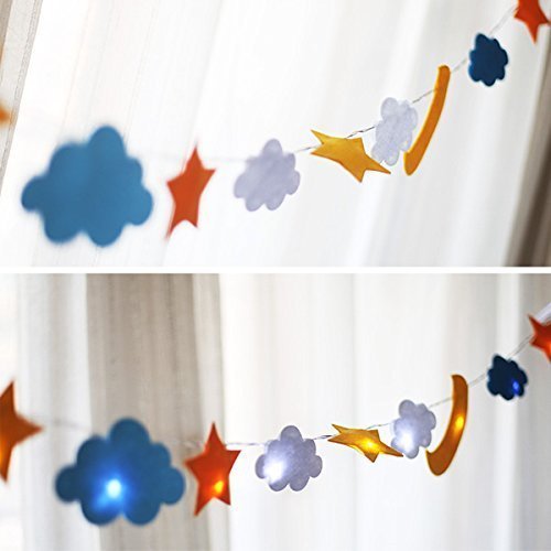 2 m 20 Lichter Stern Wolken dekorative Leuchten lichterkette sterne led stern,geschenke für kinder