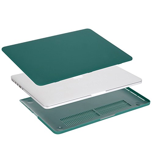 MOSISO MacBook Pro 15 Retina Hülle (NO CD-ROM Drive) – Ultra Slim Hochwertige Plastik Hartschale Tasche Schutzhülle Snap Case für MacBook Pro 15 Zoll with Retina Display (Model A1398), Pfau Grün - 4