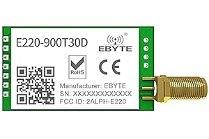 EBYTE LLCC68 Módulo de Puerto Serie inalámbrico Lora 868MHz 915MHz 30dBm 10km de Largo Alcance E220-900T30D Bajo Consumo de energía Transceptor de tamaño pequeño Transmisor Receptor