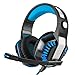 Produktbild DBSCD Gaming Headset Stereo Geräuschisolation Soft Memory Ohrenschützer Kopfhörer für PC, Xbox One, PS4, Nnintedo Switch (Farbe: Blau)