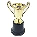 Price comparison product image TRIXES Mini Trophies 5PC Gold Sports Day Favourite Teacher Motivational Plastic Gift novelty Children's Prize Model