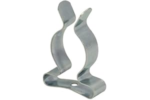 Merriway BH01974 Werkzeug-Clip 13 mm, Glänzend verzinkt / Weiß, 5 Stück