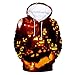Produktbild UINGKID Herren Sweatshirt Casual Scary Halloween Liebhaber 3D Print Party Langarm Hoodie Top Bluse