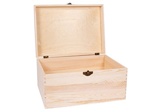 Alsino Boîte avec couvercle coffret en Bois brut de qualité supérieure à thé Tea Box caisse Valisette, choisir:Bois Box 07