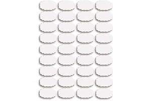 American-Elm Decals Craft Waterproof Vinyl Paper Space Stickers for Kitchen Mason Jar (7 cm x 4 cm, White) -108 Piece