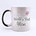 Produktbild Mother's Day Tasse humoristique monde s Best Mom Color changeantes Morphing tasse Mug Mug à café cl Tailles-Magnifique cadeau Tasse Mom, nacre