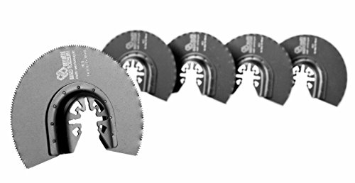 MW multi werkzeug® 5 Stück HCS Universal Multitool Segment-Sägeblätter 88mm für Holz, Gips und Kunststoff passend für AEG, Black&Decker, Bosch, Einhell, Fein Multimaster, Makita, Topcraft, Worx