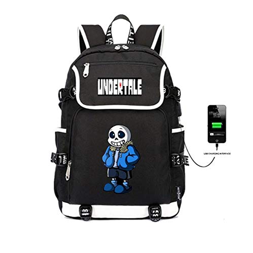 Preisvergleich Produktbild GuiSoHn Anime Undertale Backpack Schüler Schultasche Laptop Rucksäcke Freizeittasche Daypack with USB Charging Port