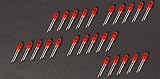  25 Stück LED 5mm rot / rote Farbe diffus 20mA für Arduino Raspberry Pi basteln