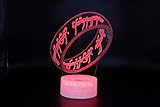 Mejor regalo y decoración： La luz nocturna 3D es el mejor regalo de cumpleaños único para sus hijos, novia. También un gran Día de Acción de Gracias, Navidad, muchos regalos del festival. Sigue siendo una elegante decoración para el restaurante, el ambiente del dormitorio, la habitación de los niños con un cálido y dulce sueño, y las decoraciones de la Palma de Pascua.