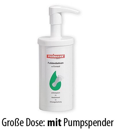 Fußdeobalsam mit Farnesol, bei Fußschweiß und Fußgeruch, PediBaehr, 75 ml - 2
