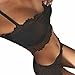 Produktbild Damen-Spitzen-Push-ip Top-BH und Höschen-Set, Unterwäsche, von Mamum, sexy Damen-Spitzen-Dessous, Korsett Spitzen-Push-up-BH und Höschen-Set, Nachtwäsche L Schwarz