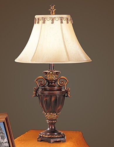 Set of 2 Table Lamps in Dark Bronze Finish by Poundex