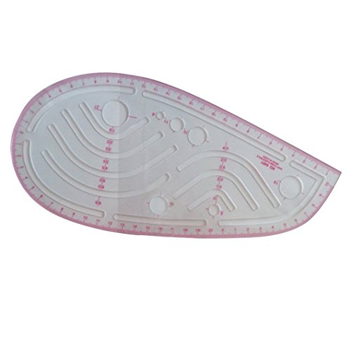 Naehen Lineal - SODIAL(R)Styling Design Machthaber Franzoesische Kurve Hueftbogen Gerades Lineal