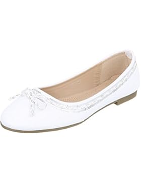 Ballerinas Damenschuhe Geschlossen Blockabsatz Blockabsatz Ital-Design Ballerinas